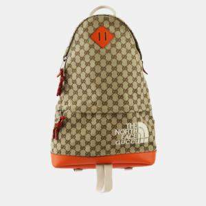  Gucci x THE NORTH FACE Collaboration GG Canvas Medium Backpack