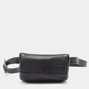 Gucci Black Leather Soho Belt Bag