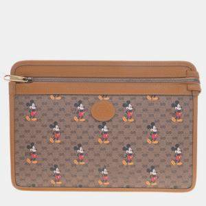Gucci Brown and Multicolor Disney Clutch Bag (602552)