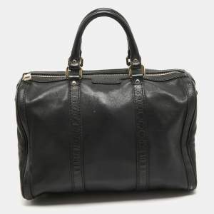 Gucci Black Guccissima Leather Medium Joy Boston Bag