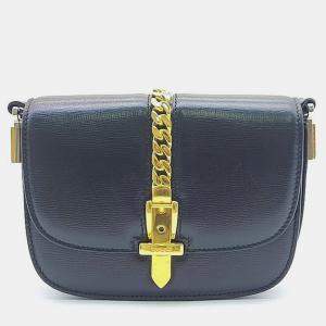 Gucci Black Leather Sylvie 1969 Mini Shoulder Bag