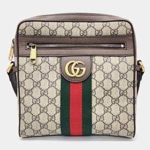 Gucci Beige GG Canvas Small Ophidia Messenger Bag