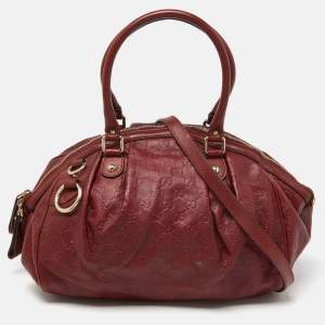 Gucci Brick Brown Guccissima Leather Medium Sukey Boston Bag