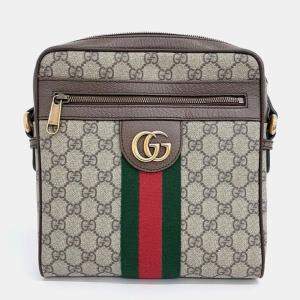 Gucci Canvas Brown Ophidia GG Small Messenger Bag