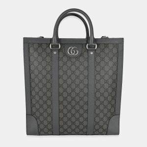 Gucci Grey GG Supreme Canvas Large Ophidia Tote Bag