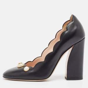 مملوكة مسبقًا Gucci Black Leather Pumps 38