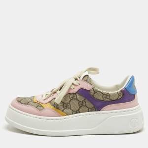 مملوكة مسبقًا Gucci GG Supreme Size 39 Multicolor Canvas and Leather Low Top Sneakers