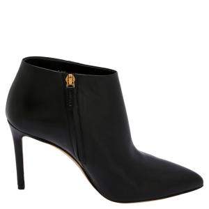 Gucci Black Leather Ankle Boots Size EU 37.5