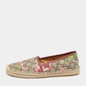 Pre Owned Gucci Multicolor GG Bloom Supreme Canvas Flat Espadrilles Size 41