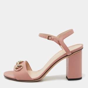 مملوكة مسبقًا Gucci Beige Leather Claudie Sandals Size 36