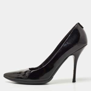 Gucci Black Patent Pointed Toe Pumps Size 39