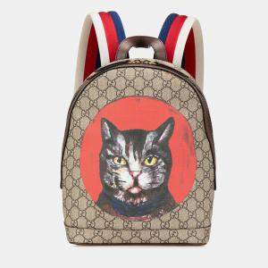 Gucci GG Supreme Bosco Web Backpack