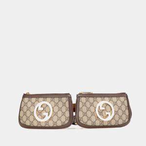 Gucci Beige/Brown Mini GG Supreme Blondie Belt Bag
