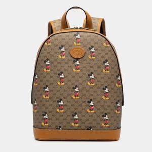 Pre Owned Disney Small Micro GG Supreme Mickey Mouse Dome Backpack
