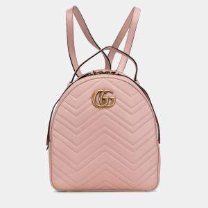 Pre Owned Gucci Small GG Marmont Matelasse Leather Backpack
