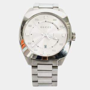 Pre Owned Gucci GG2570 Series Quartz Silver Stainless Steel Women's Wristwatch 41 mm