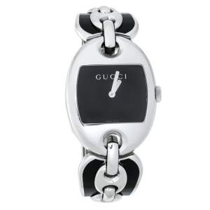 Gucci Black Stainless Steel Marina Chain 121.3 Women's Wristwatch 32MM