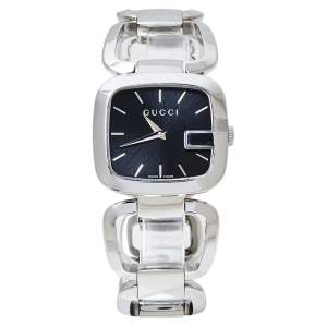 Gucci Black Stainless Steel G-Gucci 125.4 Women's Wristwatch 32 MM