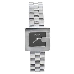 Gucci Black Stainless Steel G-Series 3600L Women's Wristwatch 23 mm
