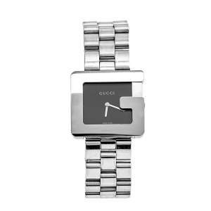Gucci Black Stainless Steel G-Frame 3600M Women's Wristwatch 36 mm