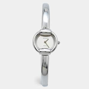 Gucci Silver Stainless Steel 1400L Women's Wristwatch 25 mm