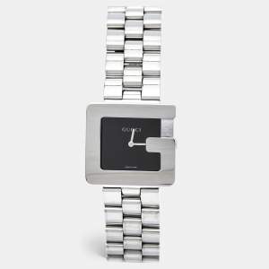 Gucci Black Stainless Steel G Series 3600M Women's Wristwatch 31.50 mm