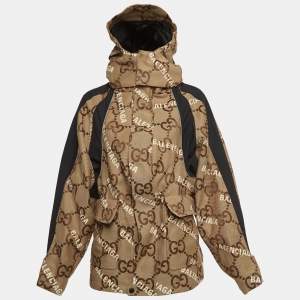 Gucci x Balenciaga Beige Jumbo GG Canvas The Hacker Project Jacket M