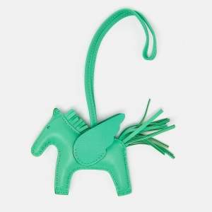 Hermès Vert Comics Milo Leather GriGri Rodeo Pegase Bag Charm PM