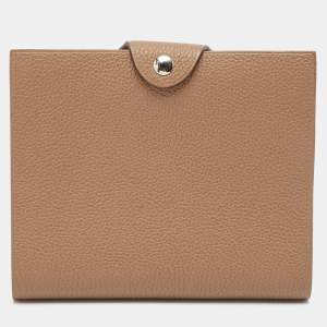 Hermes Etoupe Togo Leather Ulysse PM Notebook Cover