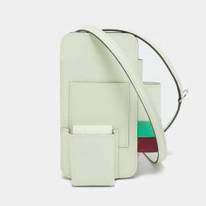 Hermes Vert Fizz/Vert Comics/Rubis Epsom Leather Hermèsway Phone Case