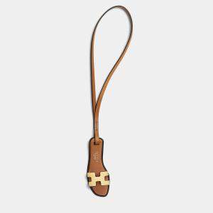 Hermes Chick Yellow, Natural Sand, Black Oran Nano Bag Charm