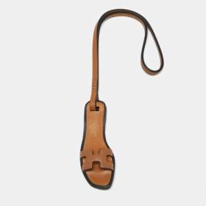 Pre Owned Hermès Oran Nano Bag Charm Gold Epsom and Veau Butler Leather