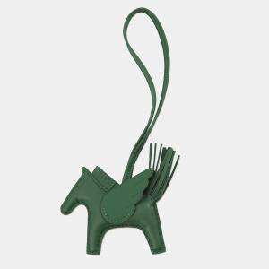 Pre Owned Hermes Rodeo Pegasus Vert Moyen Lambskin Size Pm