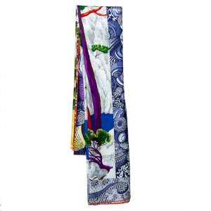 Pre Owned Hermés Multicolor Sieste au Paradis Silk Giant Scarf