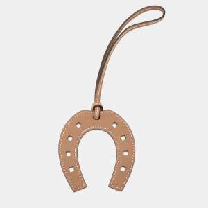 Hermès Alezan Swift Leather Paddock Fer a Cheval Bag Charm