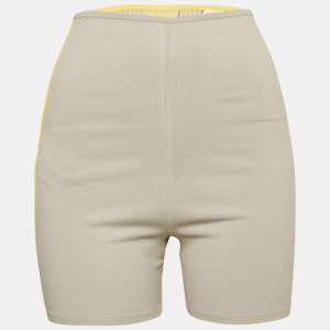 Pre Owned Hermès Grey Stretch Knit Yoga Shorts S