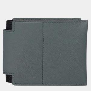 Hermes Vert Amande / Noir Open 24 Compact Wallet