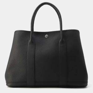 Hermes Garden Party Black Negonda Leather Size PM