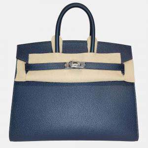 Hermes Bleu de Prusse Epsom Sellier Birkin 25 bag