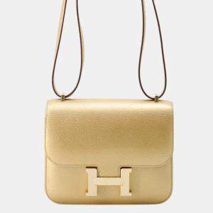 Hermes Olympic Limited Dore Chevre Constance III Mini  Bag