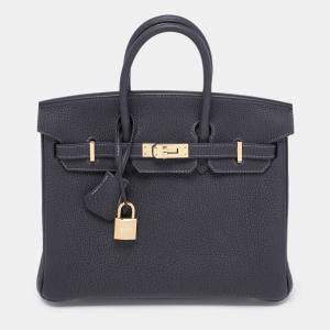 Hermès Caban Togo Leather Gold Finish Birkin 25 Bag