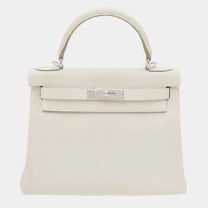Hermes Craie Togo Leather Kelly 28 Bag