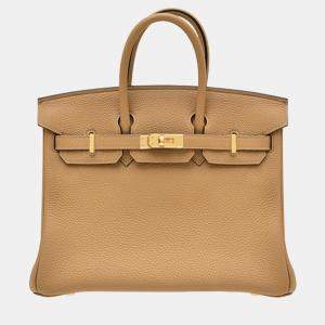 Hermes Biscuit Togo Leather Birkin 25 Bag