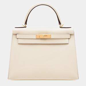 Hermes Nata Epsom Leather Kelly 28 Bag