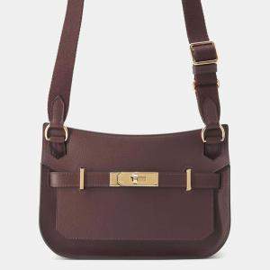 Hermes Rouge Leather Jypsiere Mini Shoulder Bag