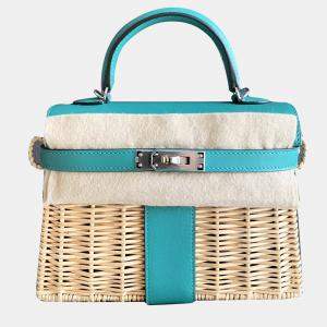 Hermes Verona Green Swift Leather Mini Kelly Picnic Bag