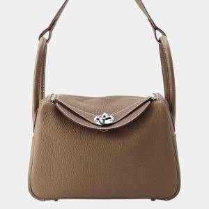 Hermes Lindy Etoupe Taurillon Clemence Size 26