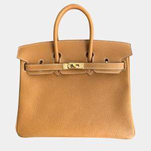 Hermes Gold Togo Leather Gold Finish Birkin 25 Bag