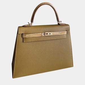 Hermes Brown Tone Touch Leather Kelly 25 