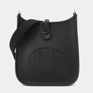 Hermes Evelyne Amazon(Long) Black Taurillon Clemence Size Tpm